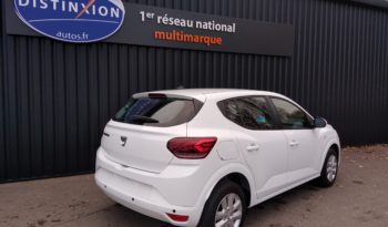 DACIA SANDERO 1.0 TCE 90Ch CVT CONFORT Plein